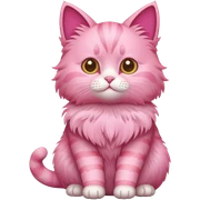 pink cat sticker