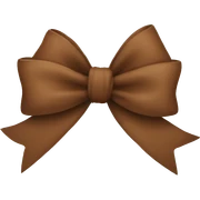 brown bow sticker