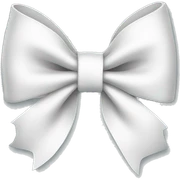 white bow sticker