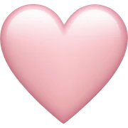 Light pink heart sticker