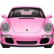 Pink porsche sticker