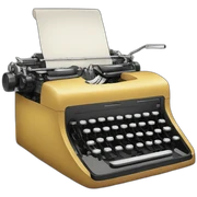 Typewriter sticker