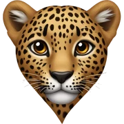 leopard heart sticker