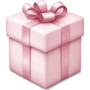 Light pink Christmas gifts under a white Christmas tree  sticker