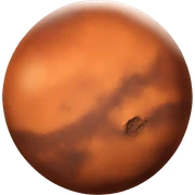 Mars planet sticker