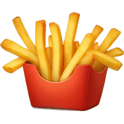 french fries sticker
