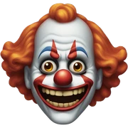 Sinister clown sticker