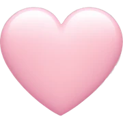 Pastel pink heart sticker