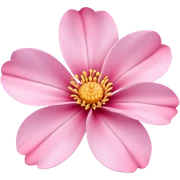 pink flower sticker
