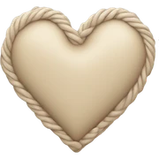 heart beige sticker