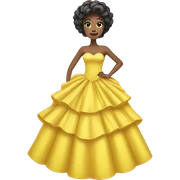 Yellow ballgown  sticker