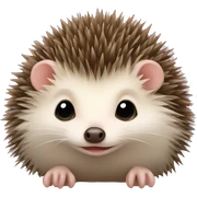 newborn hedgehog sticker