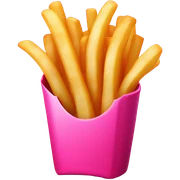 pink french fries sticker
