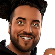 smiling bearded guy portrait sticker