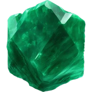 Charged raw malachite crystal sticker