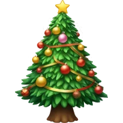 Christmas tree cute sticker