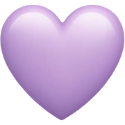 Pastel Purple Heart sticker