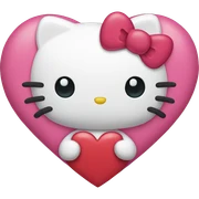 hello kitty heart sticker