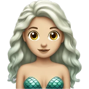 caucasian mermaid sticker