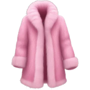 Luxurious Pink fur coat sticker