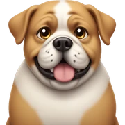 fat dog sticker