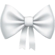 white bow sticker