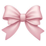 Light pink bow  sticker