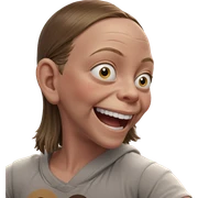 boy with bright smile indoors sticker