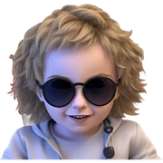 cool smiley boy with shades sticker