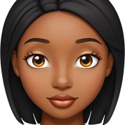 Cute black woman sticker