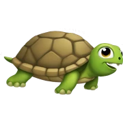 Turtle with blonde hair  sticker