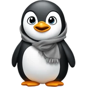 Penguin wearing a hoodie  sticker