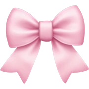 light pink bow sticker