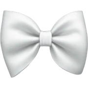 White bow sticker