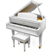 White piano sticker