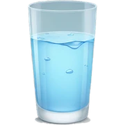 Glass of water sticker