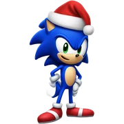 Christmas Sonic sticker