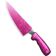 Pink glitter knife  sticker