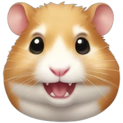 a hamster without teeth sticker