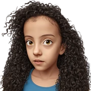 realistic portrait of girl sticker