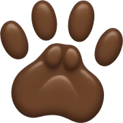 Single paw sticker