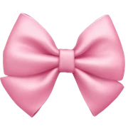 Baby pink bow sticker