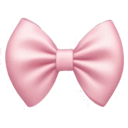 light pink bow on light pink bow sticker
