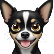 black chihuahua sticker