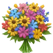 colorful flower bouquet  sticker