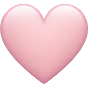 Light pink heart  sticker