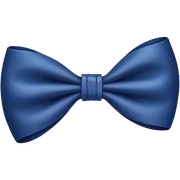 Navy blue bow  sticker