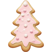 christmas cookie pale pink sticker