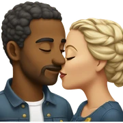 Couple kissing  sticker
