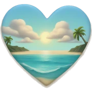 Beach Heart sticker